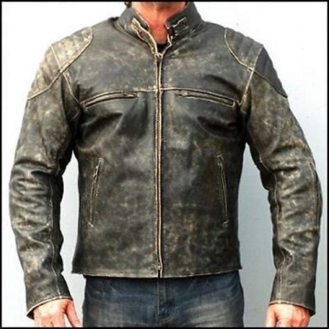 vintage cafe racer leather jacket